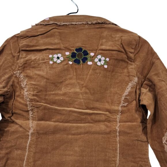 Sandrea Corduroy Embroidered Floral Jacket - Picture 4 of 10